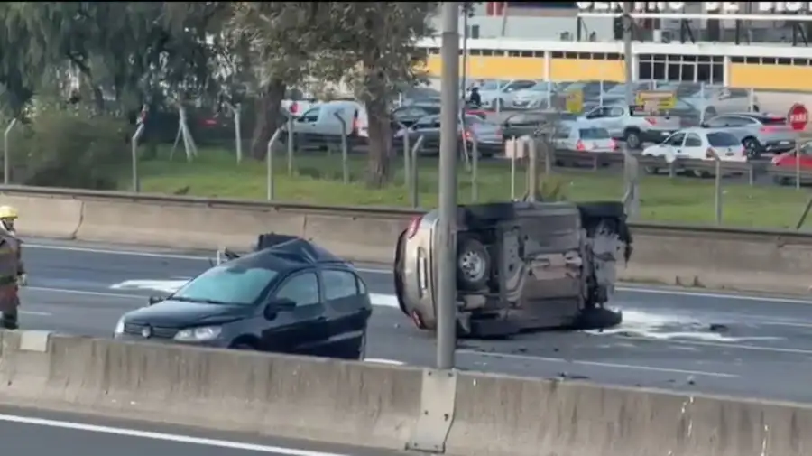 Choque fatal ocurrido en la autopista Panamericana